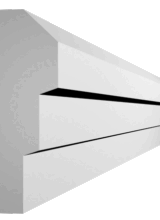 KL-08 Kültéri díszléc 30x75 mm