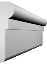 KL-21 Kültéri díszléc 35x130 mm